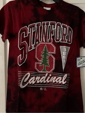 Stanford Cardinal Vintage Graphic Tee in Maroon